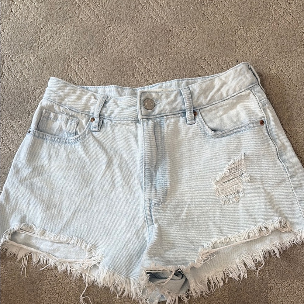 PacSun Blue Distressed Jean Shorts